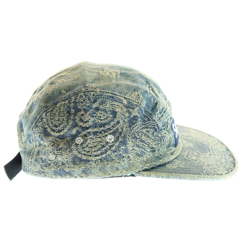 SUPREME(シュプリーム) 25SS bandana jacqard denim camp cap バンダナジャカード デニム キャンプ キャップ ブルー