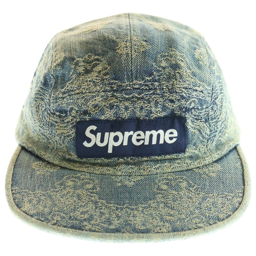 SUPREME(シュプリーム) 25SS bandana jacqard denim camp cap バンダナジャカード デニム キャンプ キャップ ブルー