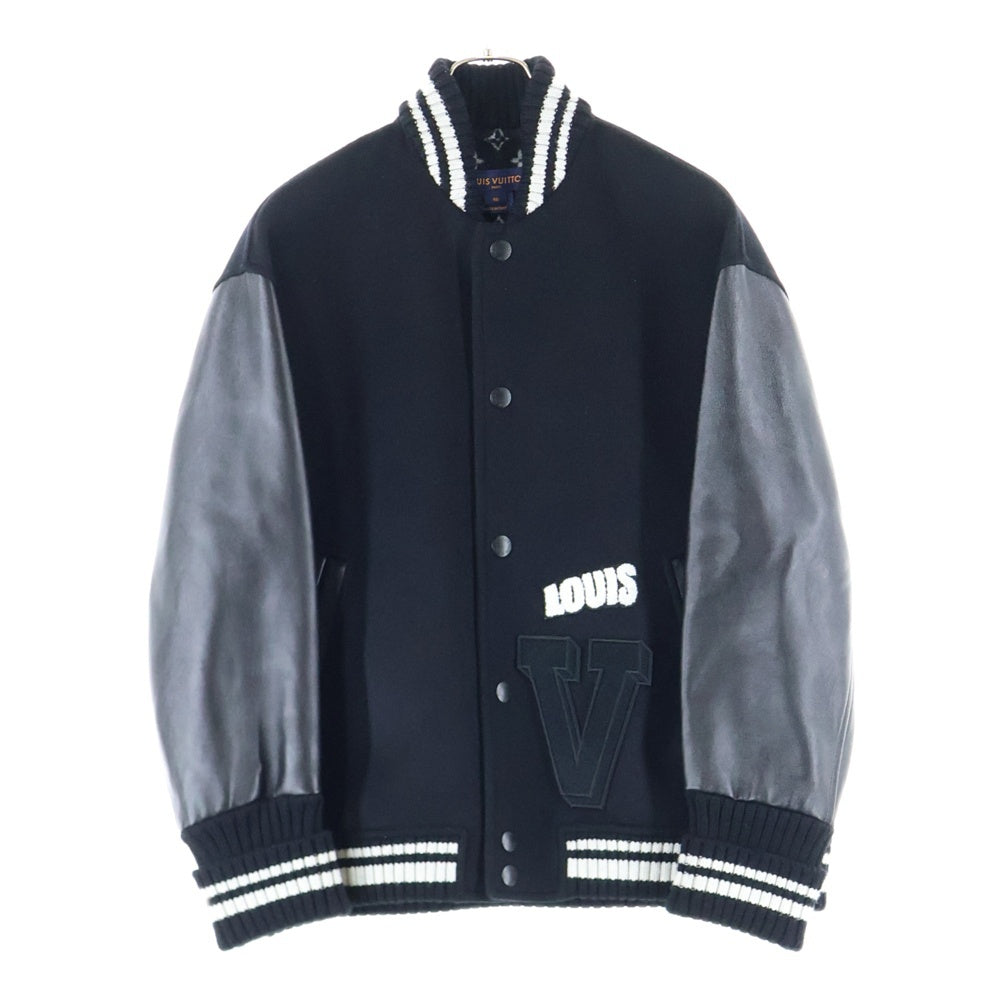 LOUIS VUITTON(ルイヴィトン) 25SS Varsity Jacket ダブルフェイスバーシティジャケット ブラック RW251WW QWE FSJA07
