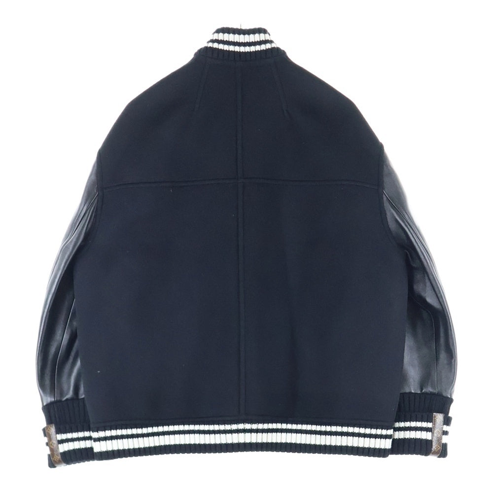 LOUIS VUITTON(ルイヴィトン) 25SS Varsity Jacket ダブルフェイスバーシティジャケット ブラック RW251WW QWE FSJA07