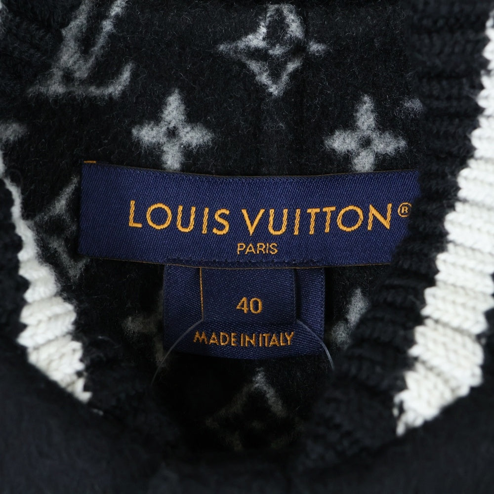LOUIS VUITTON(ルイヴィトン) 25SS Varsity Jacket ダブルフェイスバーシティジャケット ブラック RW251WW QWE FSJA07