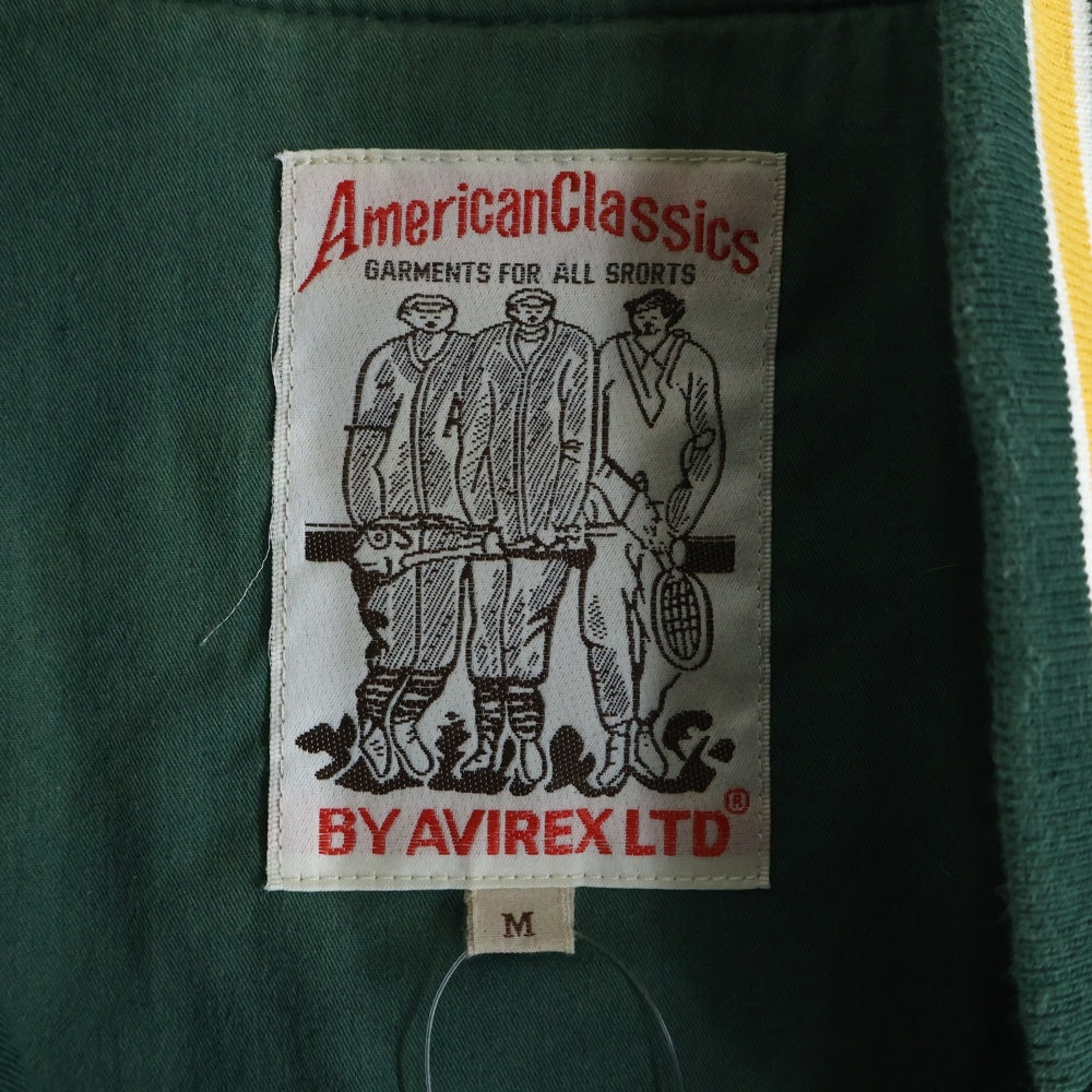 AVIREX(アヴィレックス) LIGHT STADIUM JACKET 783‐3152009 ライト スタジアム ジャケット グリーン