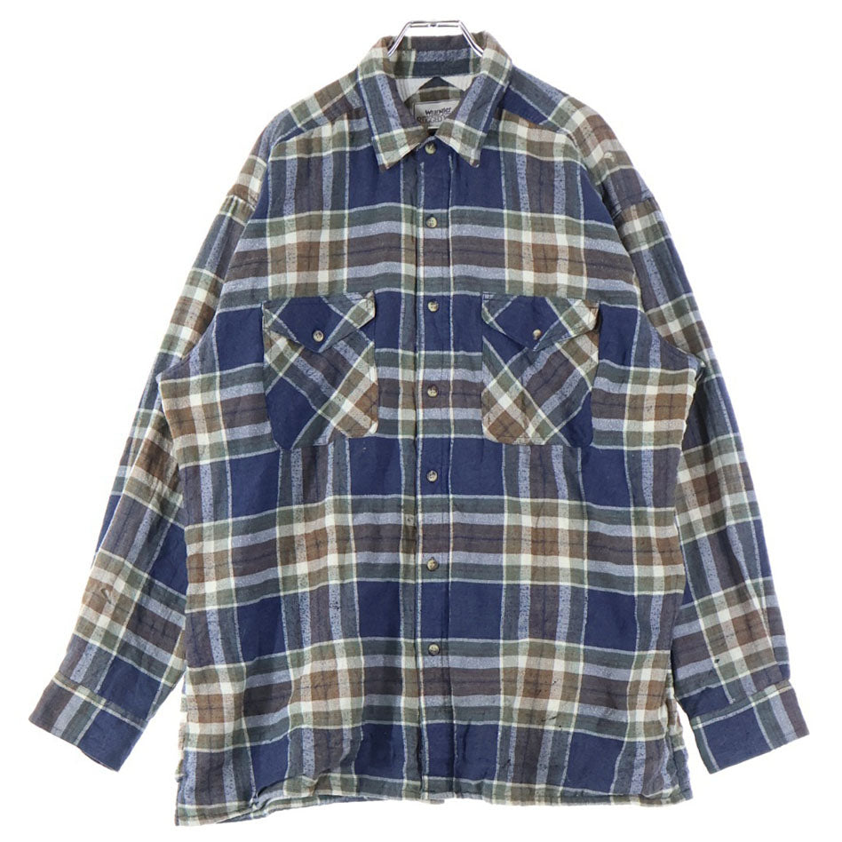 Wrangler(ラングラー) 裏地サーマル 長袖チェックシャツ マルチカラー