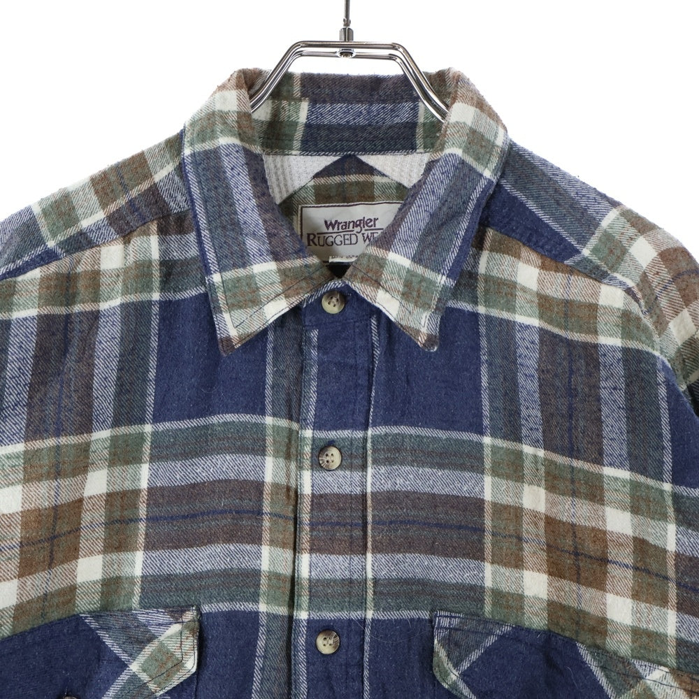 Wrangler(ラングラー) 裏地サーマル 長袖チェックシャツ マルチカラー