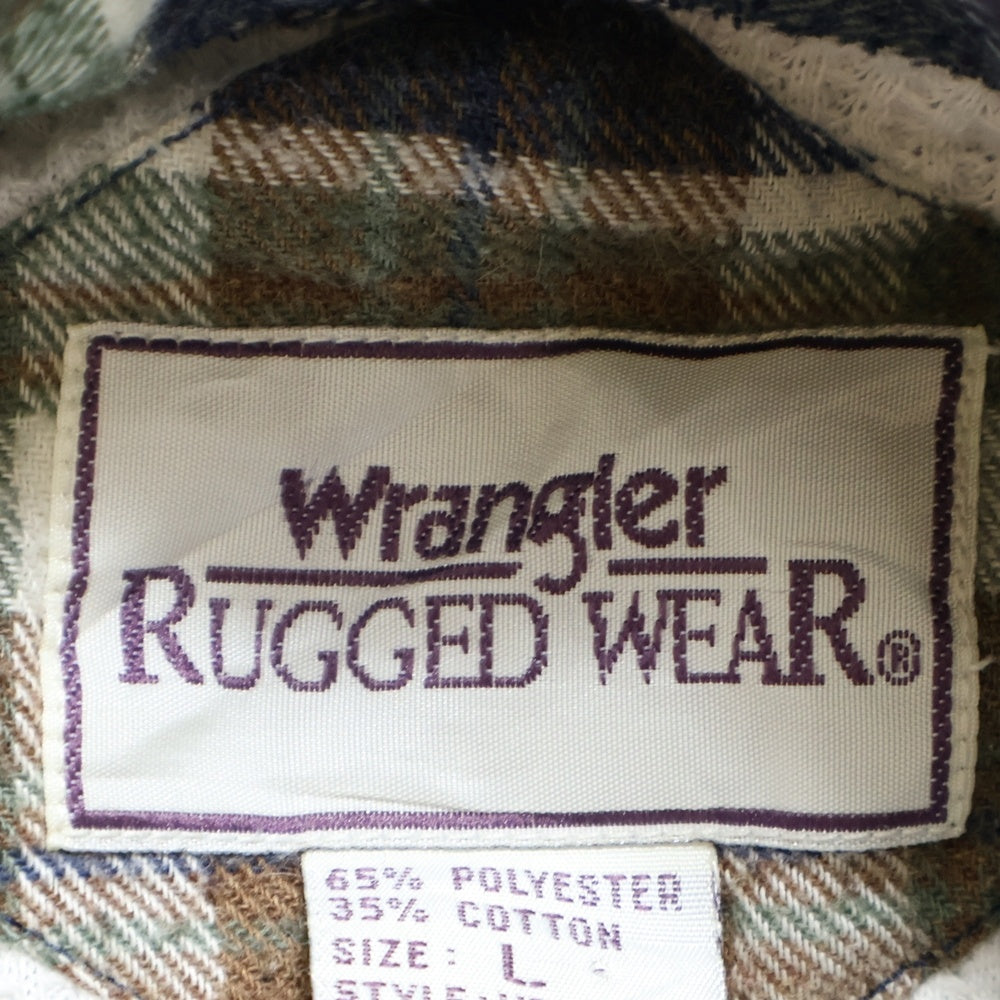 Wrangler(ラングラー) 裏地サーマル 長袖チェックシャツ マルチカラー