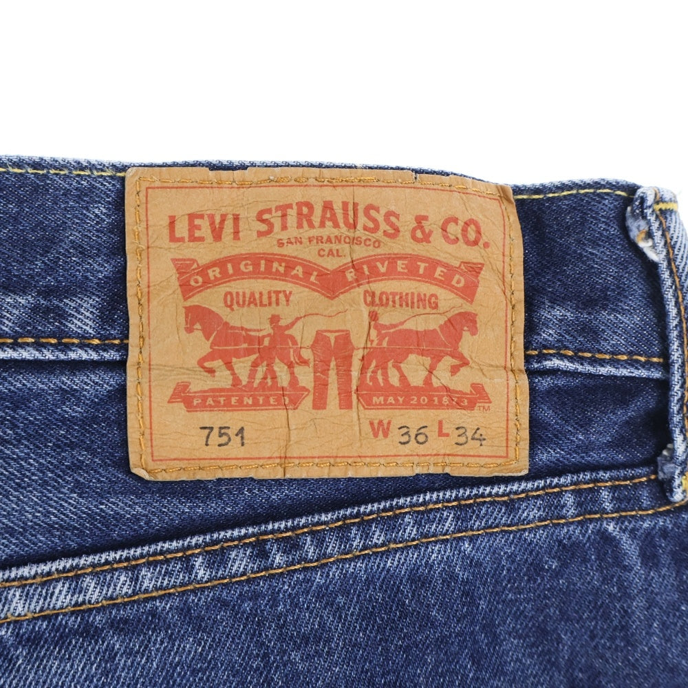Levi's(リーバイス) 751 Denim Pant 00751‐0202 ボタン裏3440 スモールe 両面タブ デニムパンツ インディゴ