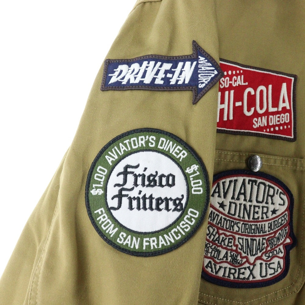 AVIREX(アヴィレックス) アンチフォーリング カバーオール ジャケット ブラウン 783‐3152010