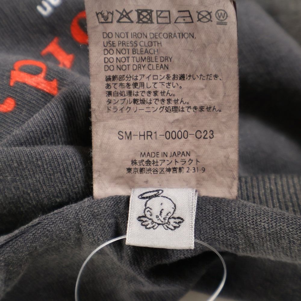 SAINT MICHAEL(セントマイケル) 25AW ×serial experiments lain ×GEEKS RULE GS SS TEE LAIN SM-HR1-0000-C23 アニメプリント半袖Tシャツ ブラック