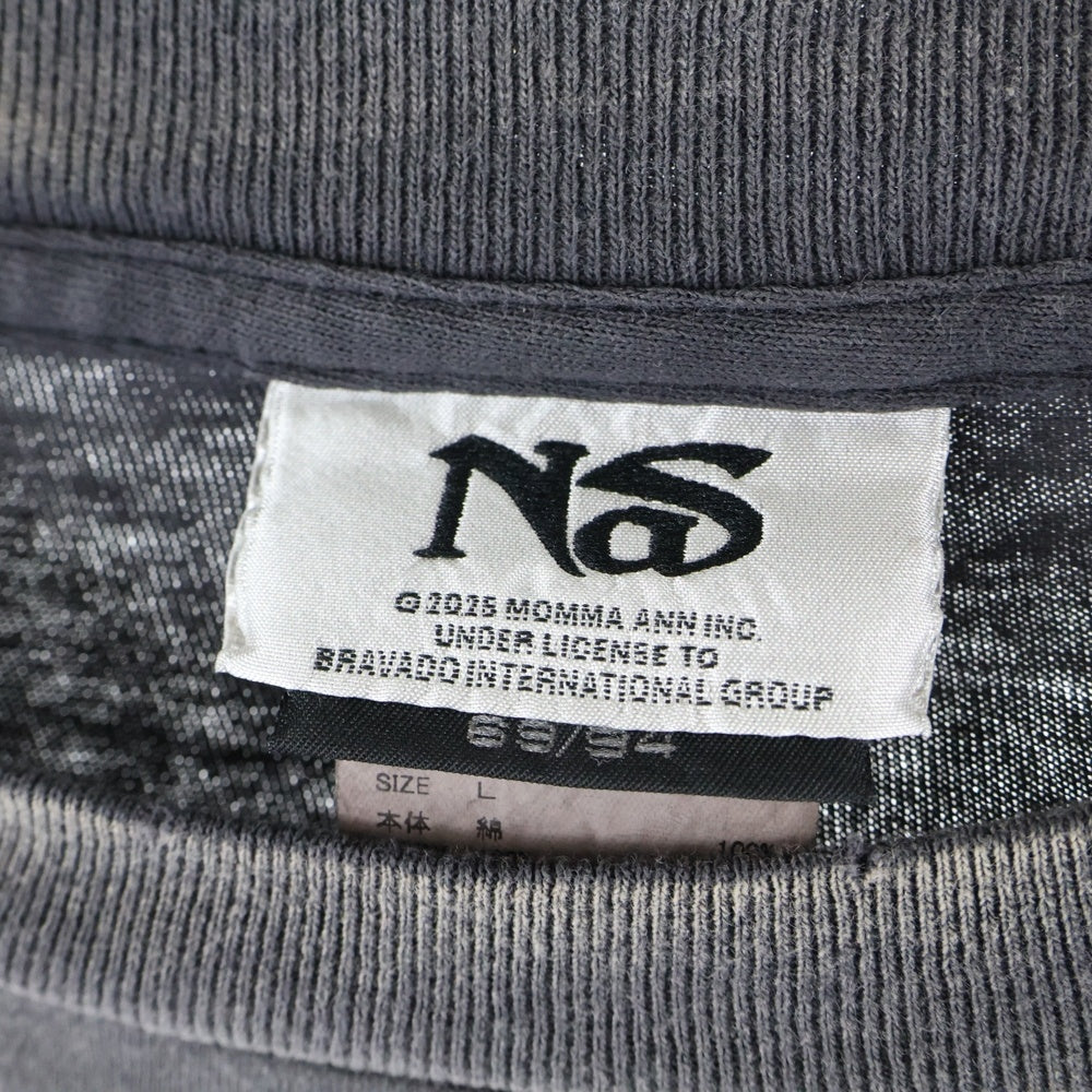 SAINT MICHAEL(セントマイケル) 25AW NAS SS TEE SM-HR1-0000-C20 プリント半袖Tシャツ ブラック