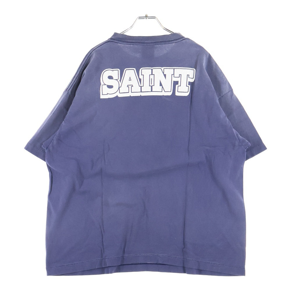 SAINT MICHAEL(セントマイケル) 25AW ×Disney DSN SS TEE BONJOUR SM-HR1-0000-C87 ×ディズニー ムービープリント半袖Tシャツ ネイビー
