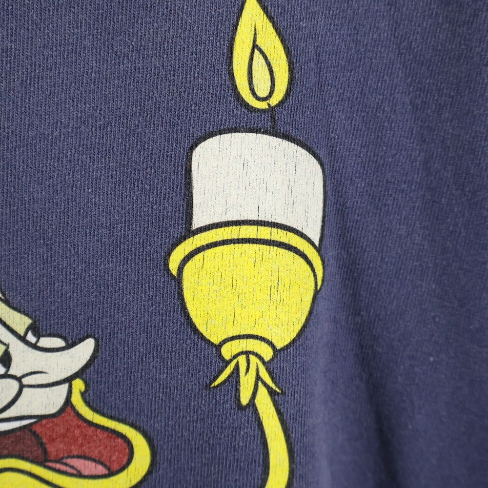 SAINT MICHAEL(セントマイケル) 25AW ×Disney DSN SS TEE BONJOUR SM-HR1-0000-C87 ×ディズニー ムービープリント半袖Tシャツ ネイビー