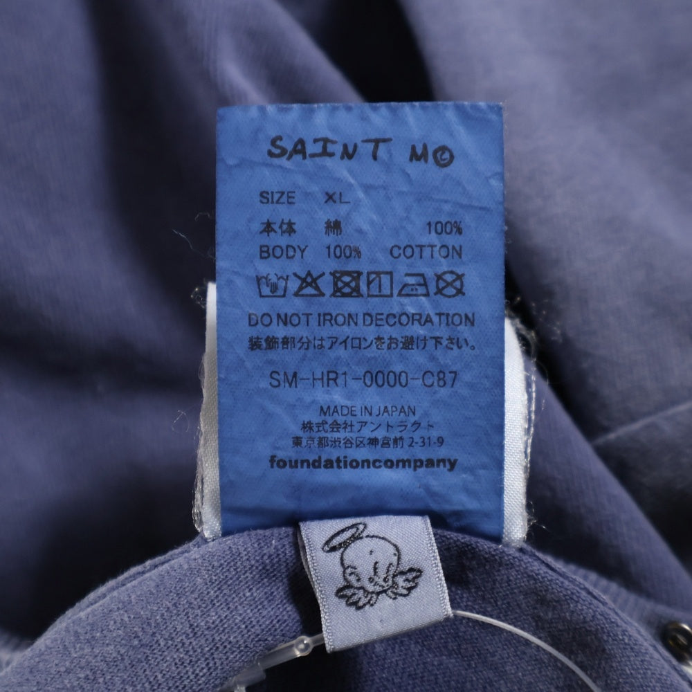 SAINT MICHAEL(セントマイケル) 25AW ×Disney DSN SS TEE BONJOUR SM-HR1-0000-C87 ×ディズニー ムービープリント半袖Tシャツ ネイビー