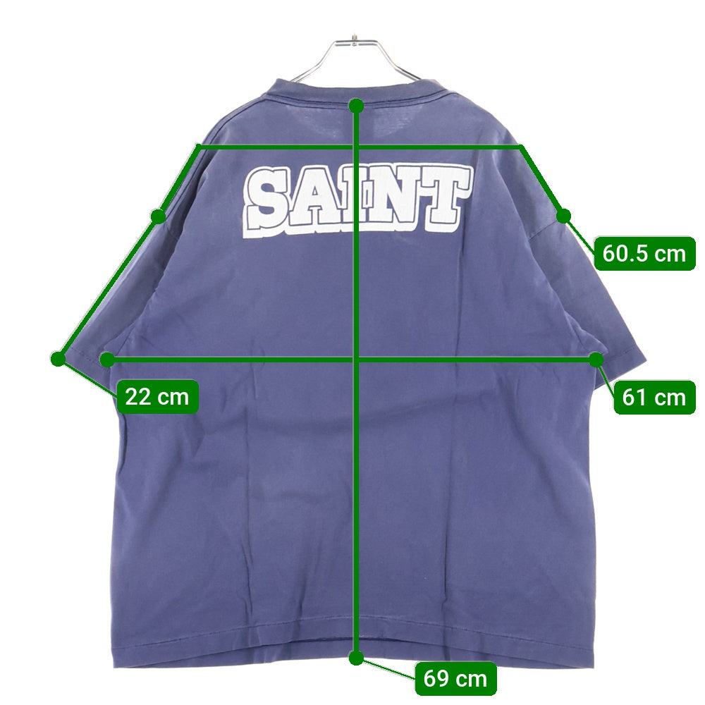 SAINT MICHAEL(セントマイケル) 25AW ×Disney DSN SS TEE BONJOUR SM-HR1-0000-C87 ×ディズニー ムービープリント半袖Tシャツ ネイビー