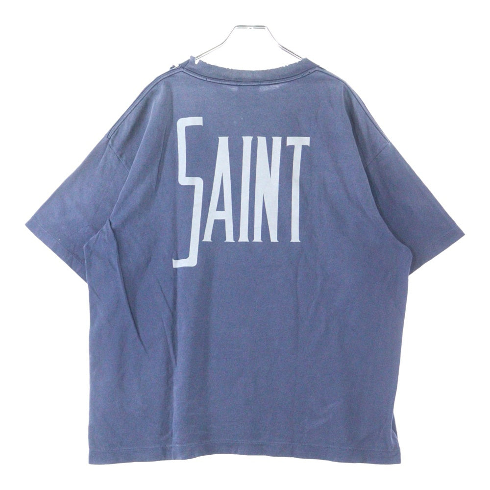 SAINT MICHAEL(セントマイケル) 25SS ×Disney FANTASIA SS TEE SM-HR8-0000-C65 ×ディズニー ムービープリント半袖Tシャツ ネイビー