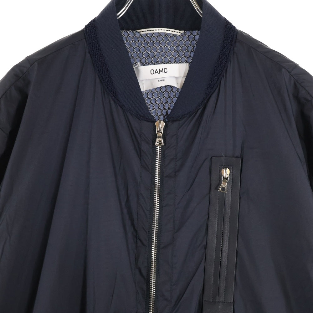 OAMC(オーエーエムシー) 17SS Nylon Blouson 52-08-72-08002 ナイロンジップアップブルゾン ネイビー