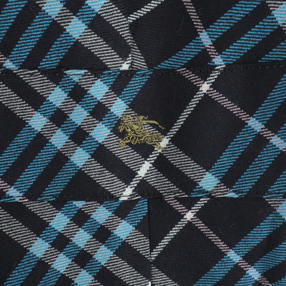 BURBERRY BLUE LABEL(バーバリーブルーレーベル) ウールチェックワンピース FMF48-582-32 ブラック/ブルー レディース