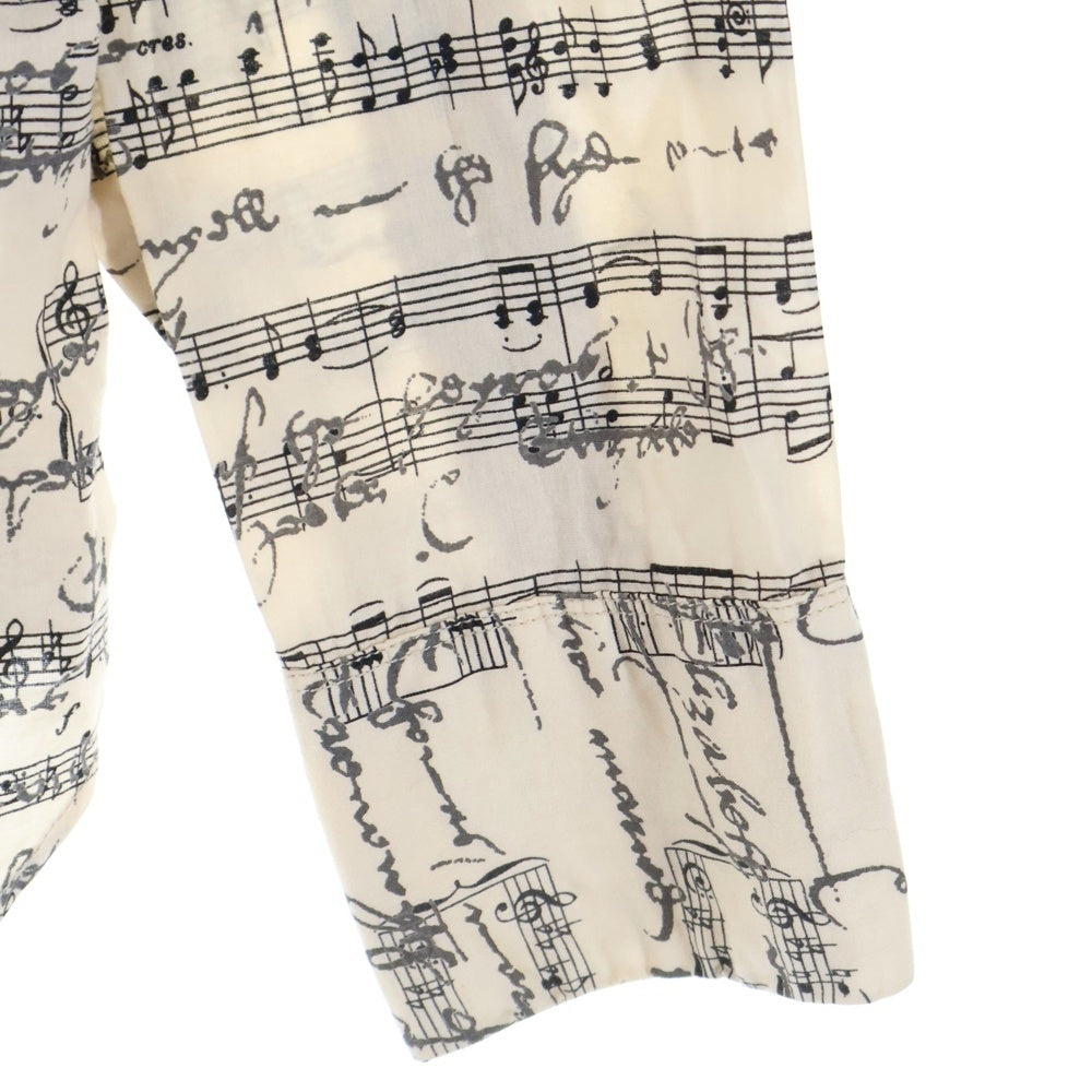 Paul Smith JEANS(ポールスミスジーンズ) 楽譜プリント長袖シャツ ベージュ