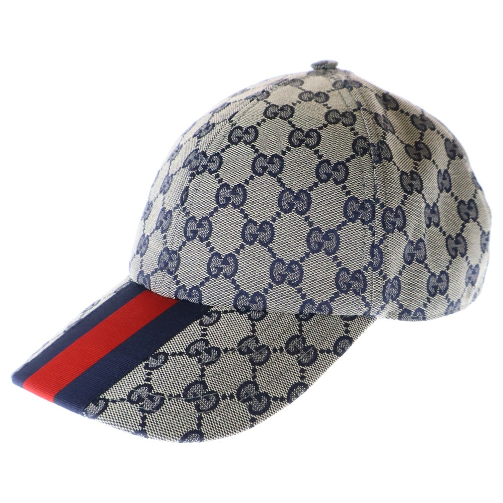 GUCCI(グッチ) GGキャンバス ベースボールキャップ 帽子 ベージュ 789016