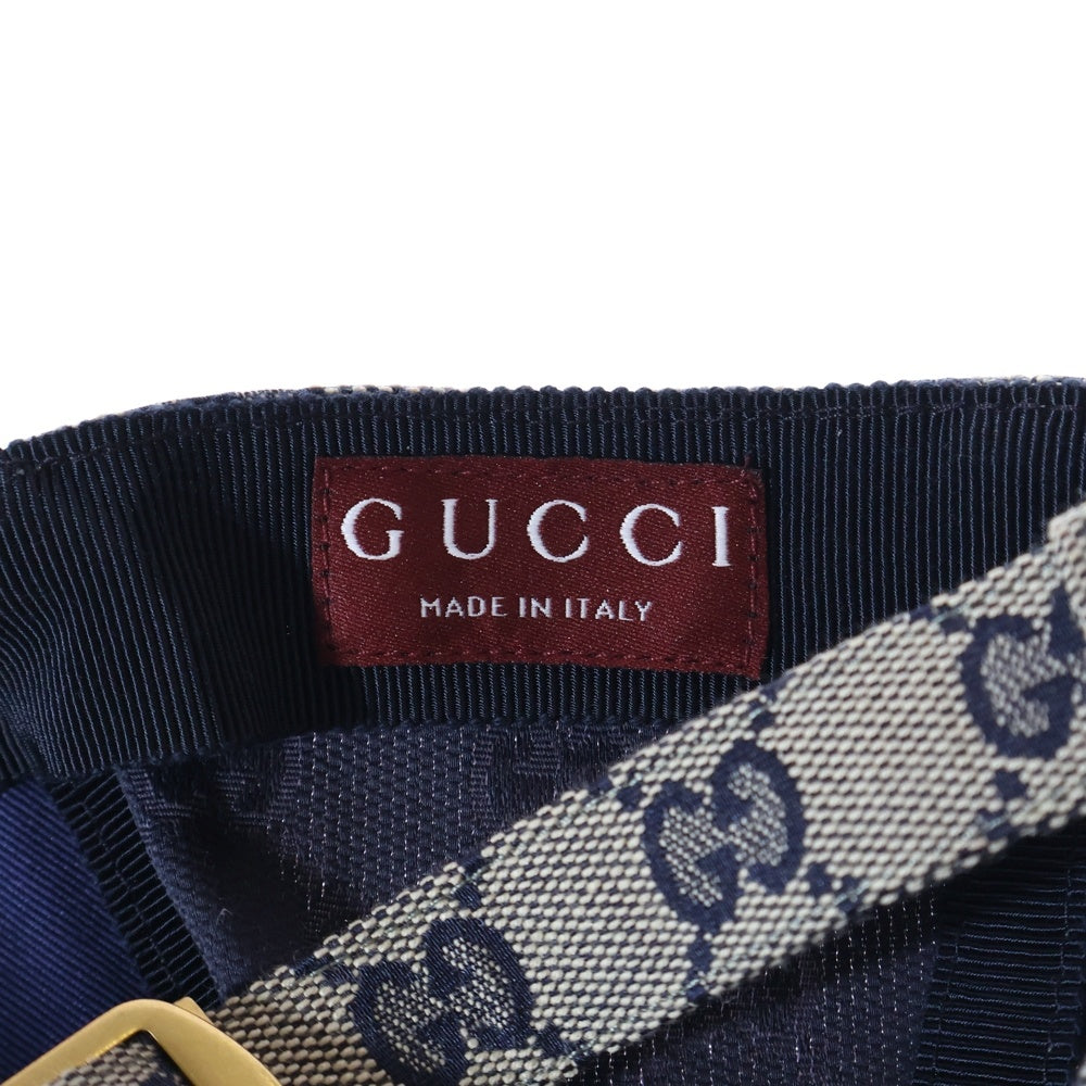 GUCCI(グッチ) GGキャンバス ベースボールキャップ 帽子 ベージュ 789016