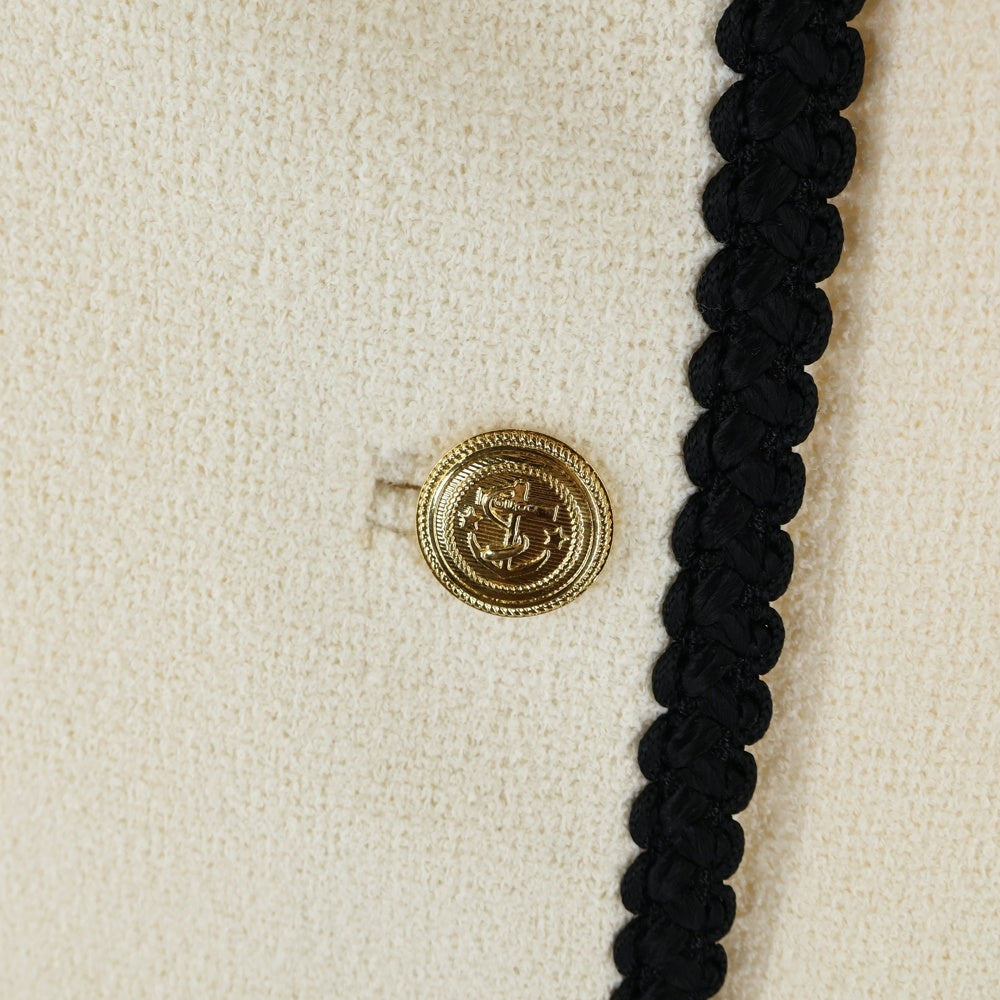 GUCCI(グッチ) エンブロイダリー付きレトロツイードジャケット アイボリー 749578 ZANIZ