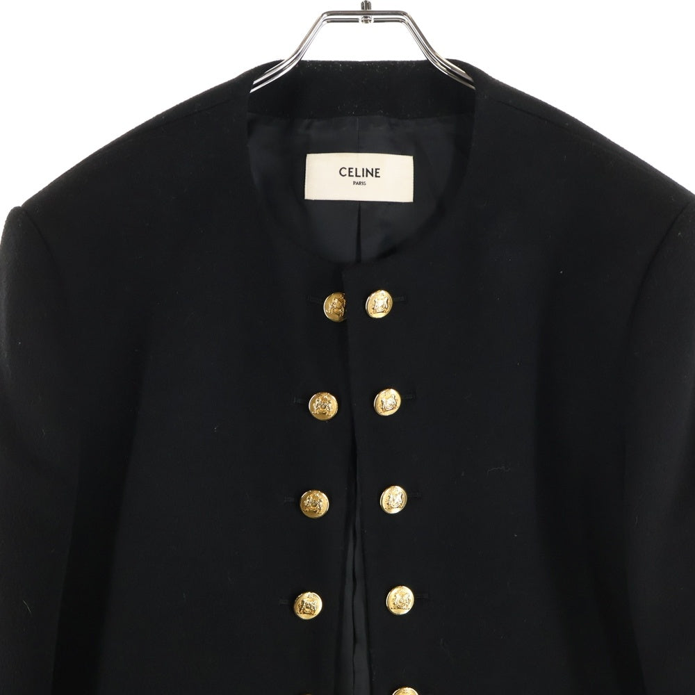 CELINE(セリーヌ) PORTER JACKET ポータージャケット ノーカラージャケット ブラック 2V72P998K.38NO