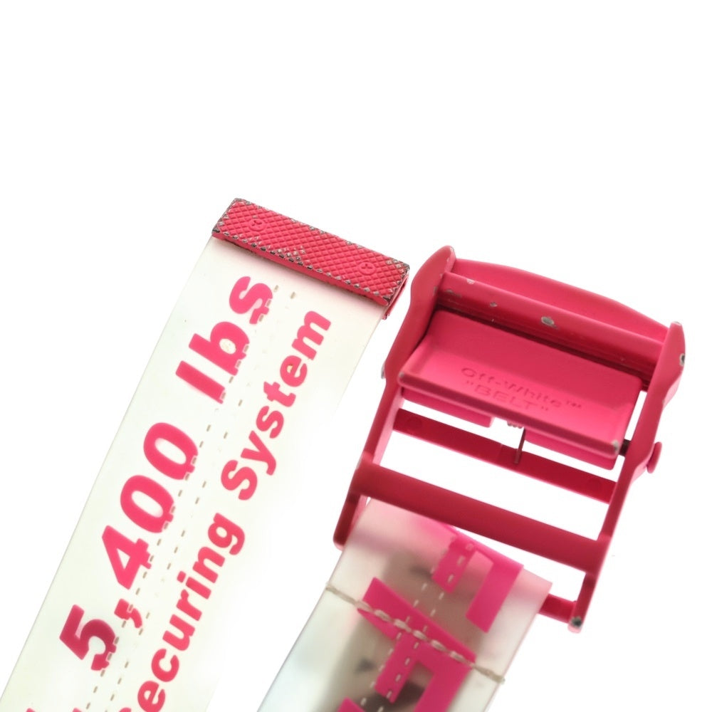 OFF-WHITE(オフホワイト) INDUSTRIAL BELT インダストリアルベルト クリア ピンク