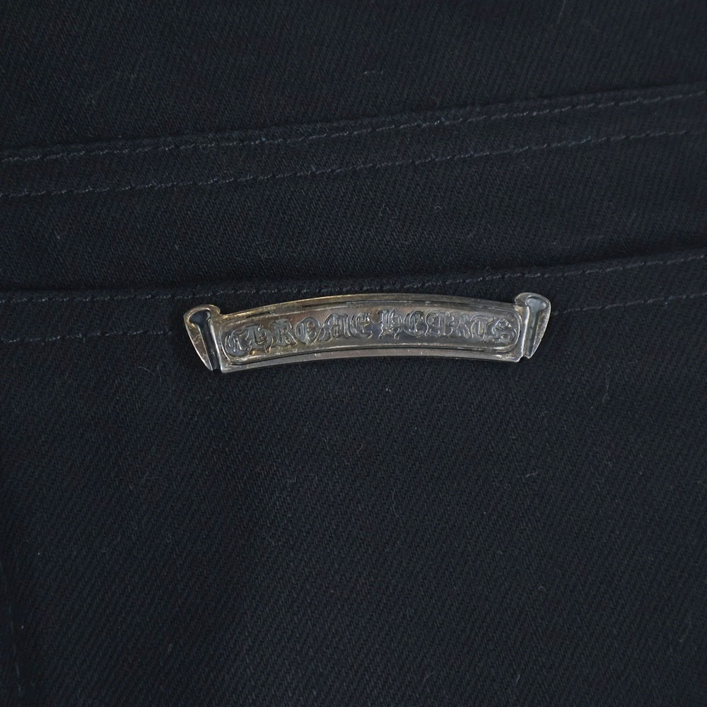 CHROME HEARTS(クロムハーツ) OLD FLEURKNEE DNM PANTS オールド 旧型フレアニーデニムパンツ ブラック