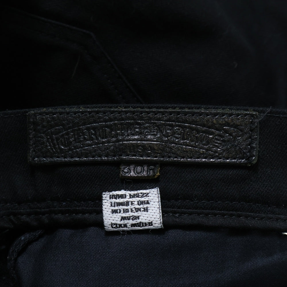 CHROME HEARTS(クロムハーツ) OLD FLEURKNEE DNM PANTS オールド 旧型フレアニーデニムパンツ ブラック