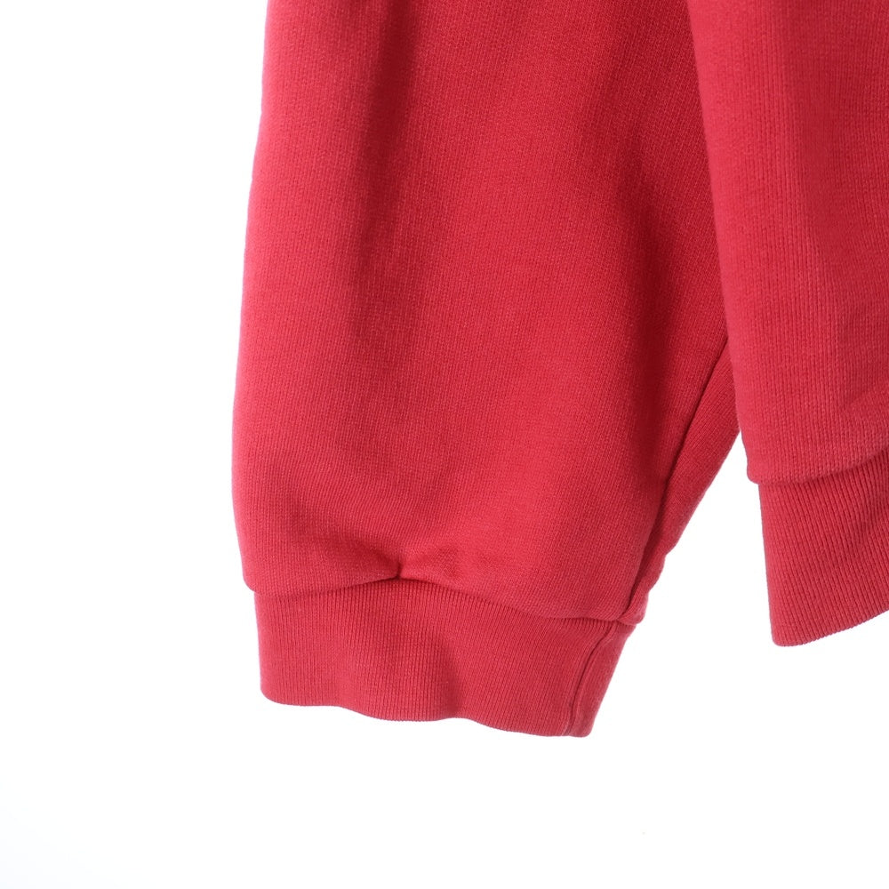 VETEMENTS(ヴェトモン) 16AW Metal Logo Hoodie MF17TP16 韓国限定 メタルロゴフーディ スウェットプルオーバーパーカー レッド