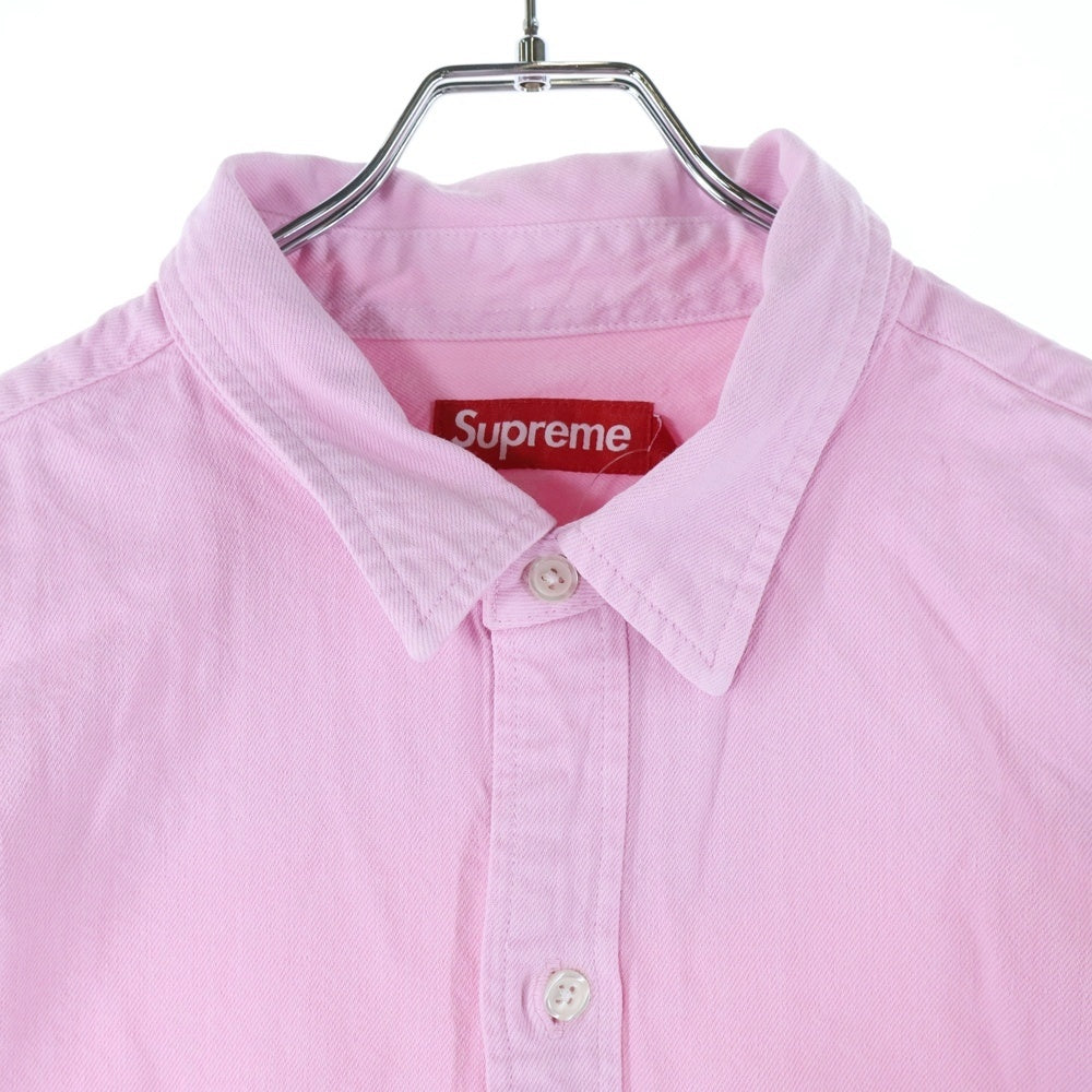 SUPREME(シュプリーム) 24SS Loose Fit S/S Denim Painter Shirt ルーズフィット ペインター デニム半袖シャツ ピンク