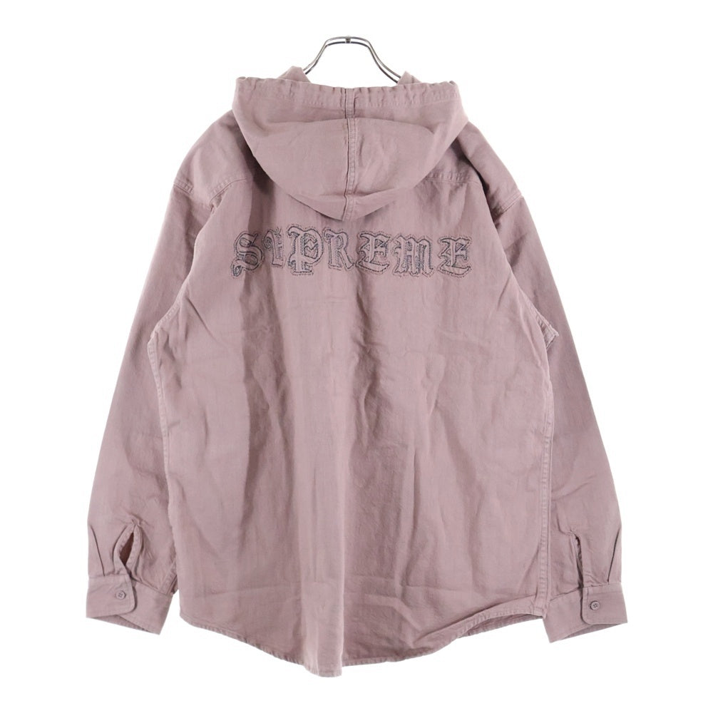 SUPREME(シュプリーム) 25SS Hooded Denim Shirt フーデッドデニムシャツ ピンク