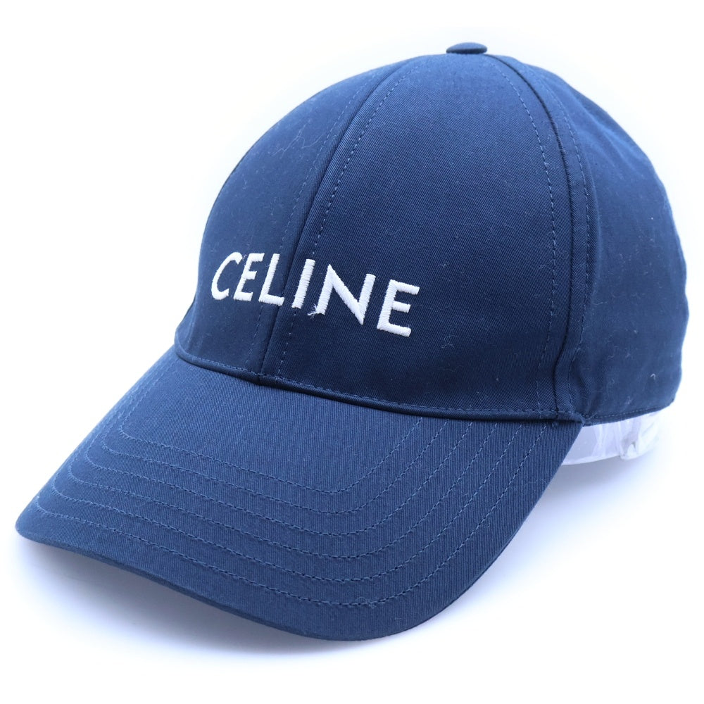 CELINE(セリーヌ) ロゴ刺繍ベースボールキャップ 帽子 2AUA1969P ネイビー