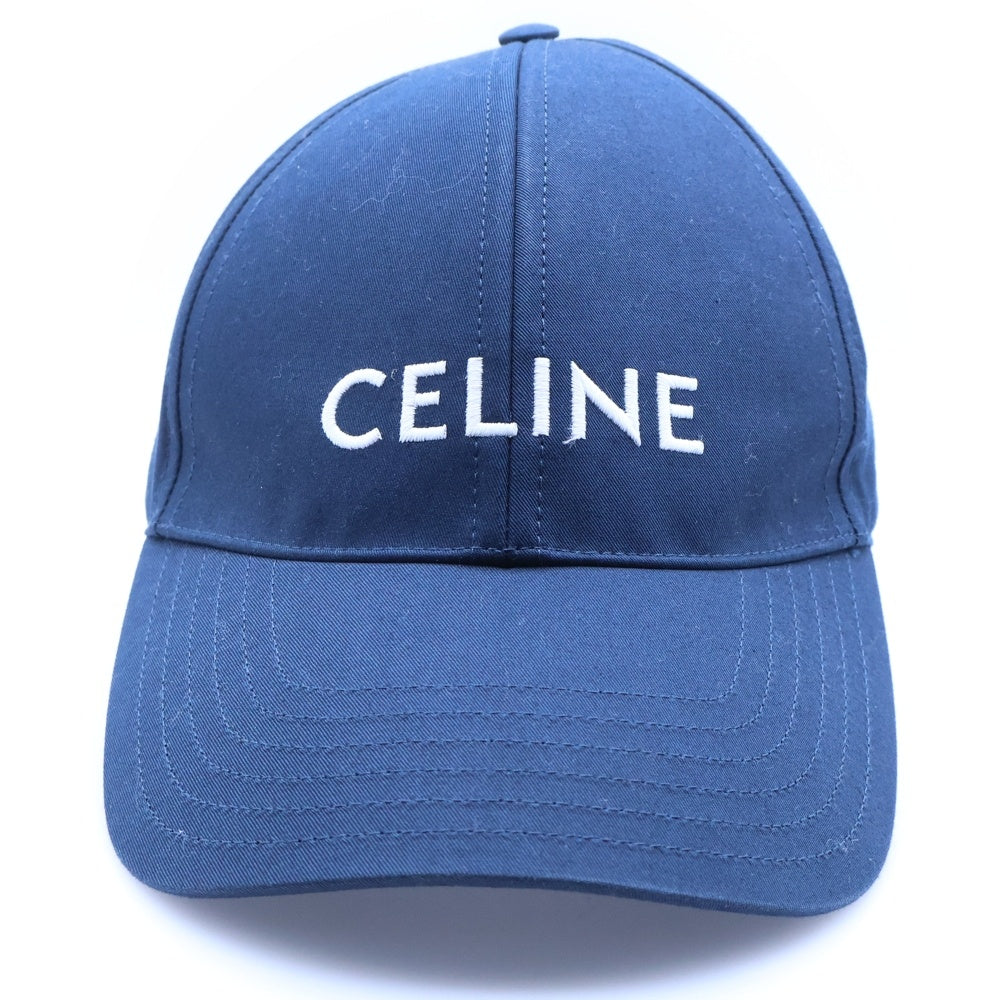 CELINE(セリーヌ) ロゴ刺繍ベースボールキャップ 帽子 2AUA1969P ネイビー