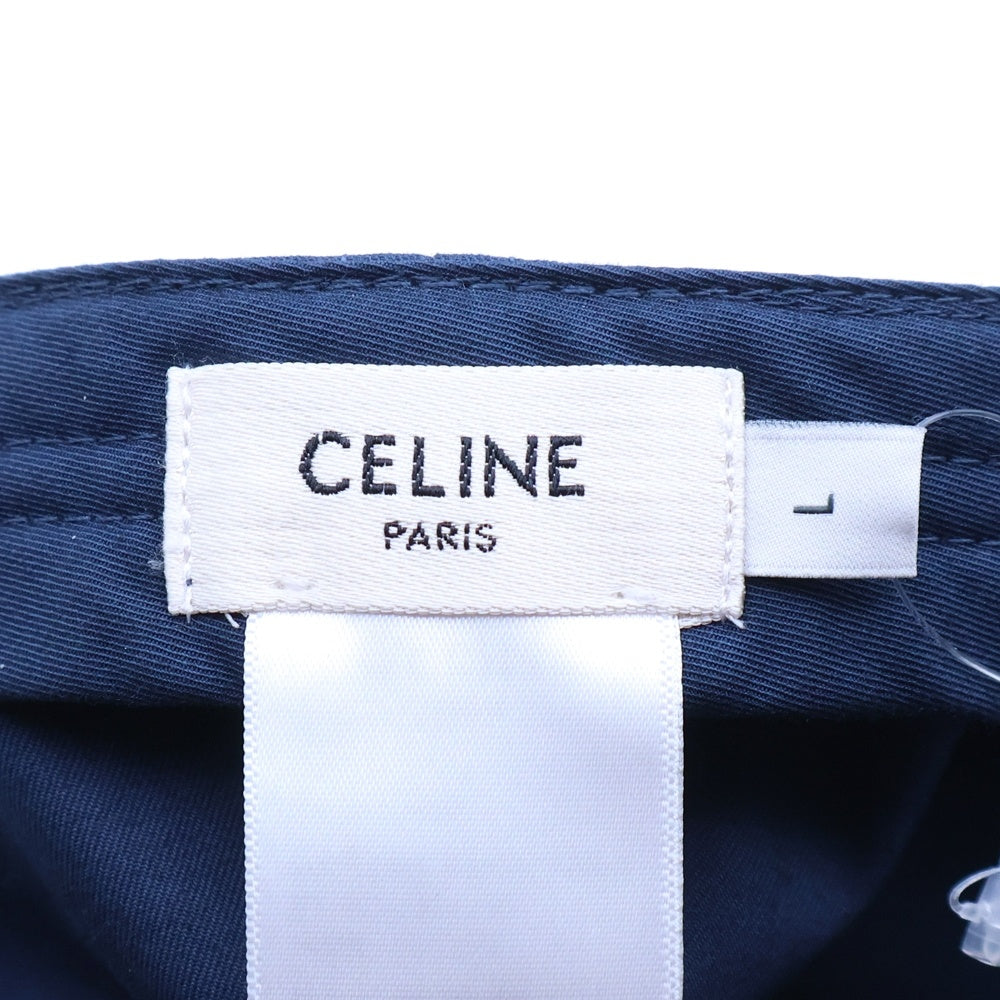 CELINE(セリーヌ) ロゴ刺繍ベースボールキャップ 帽子 2AUA1969P ネイビー