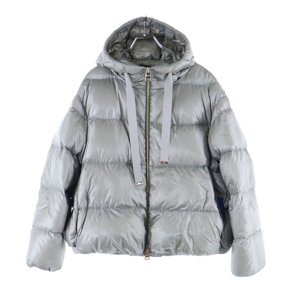 【HERNO】日本正規品 切替ダウンジャケット グレー 42 HERNO ヘルノ ダウン ダウンジャケット ダウンコート Aシェイプ
