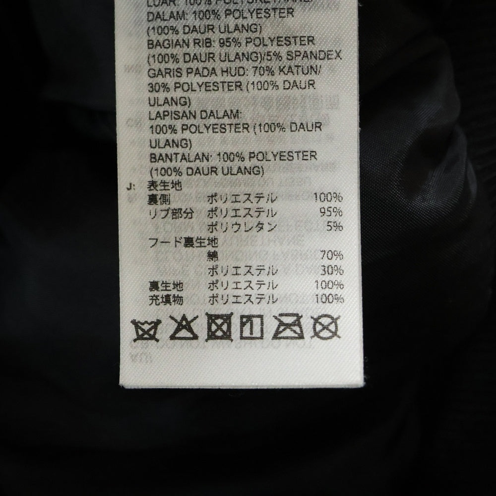 adidas Originals(アディダスオリジナルス) Vintage Fake Leather Jacket ヴィンテージ フーデッド フェイクレザージャケット ブラック JX9225