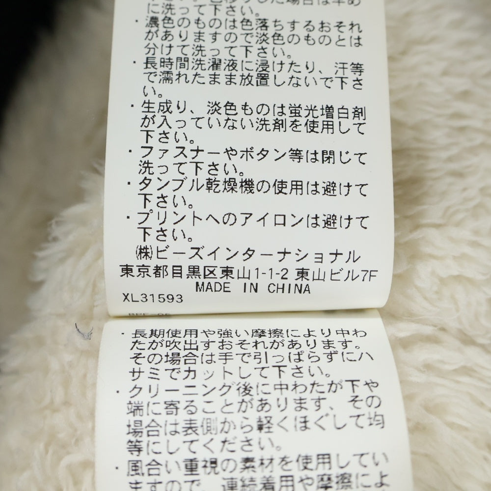 X-LARGE(エクストララージ) 裏地ボア ジップアップジャケット フーディ ネイビー 0133506