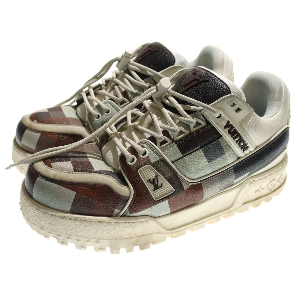 LOUIS VUITTON(ルイヴィトン) 24AW LV トレイナー マキシ ダモフラージュ ダミエ ローカットスニーカー ブラウン VL0254