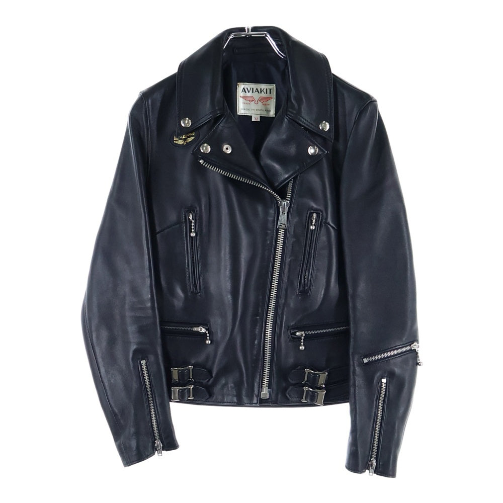 ダブルライダースジャケット　ライトニング　ブラック Lewis Leathers(ルイスレザーズ) 「LIGHTNING」ダブルライダース