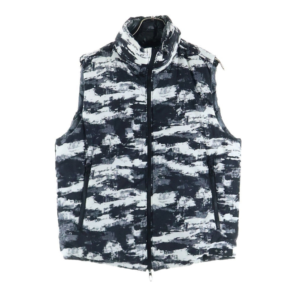 TATRAS(タトラス) 20AW GORO Down Vest MTAT20A4712‐D ゴロ カモ 迷彩 リバーピーブル ダウンベスト ブラック/ホワイト
