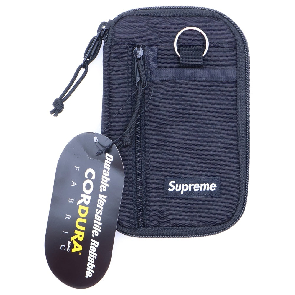 SUPREME(シュプリーム) 19AW Small Zip Pouch スモール ジップ ポーチ スモールボックスロゴ ポーチ 小物入れ ブラック