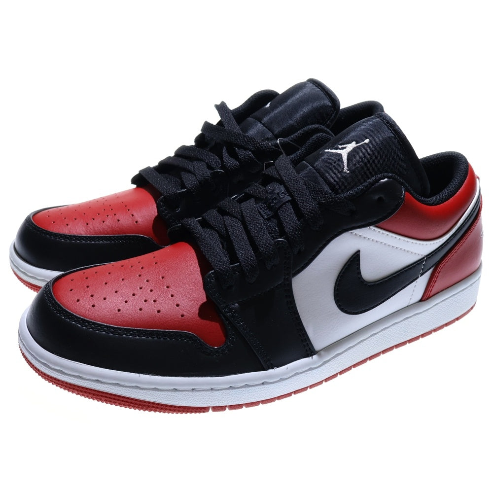 NIKE(ナイキ) AIR JORDAN 1 LOW BRED TOE 553558-612 エアジョーダン1 ブレッドトゥ ローカットスニーカー レッド/ブラック/ホワイト US9/27cm