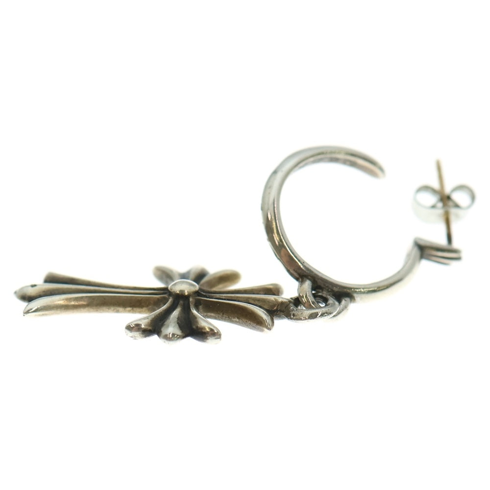 CHROME HEARTS(クロムハーツ) TINY CH CROSS タイニーCHクロス フープピアス シルバー BCA115