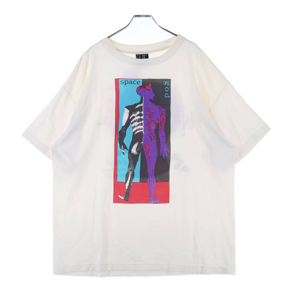 SAINT MICHAEL(セントマイケル) 23SS SPACE GOD S/S TEE SM-S23-0000-022 スペースゴッド フロントプリント クルーネック半袖Tシャツカットソー ホワイト