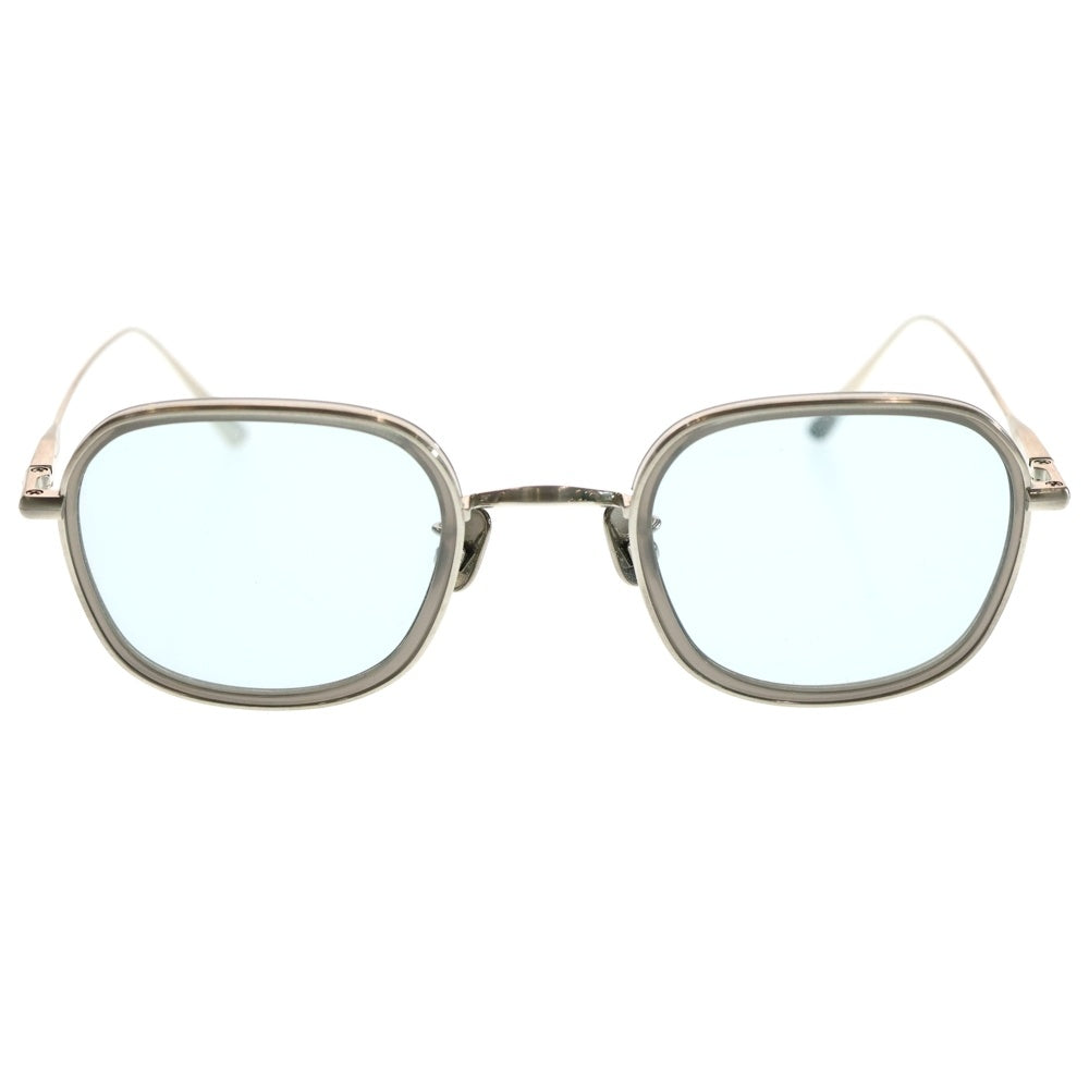 BLANC(ブランク) SM RHI Eyewear Sunglasses B0028 メタルスクエア サングラス カラーレンズ アイウェア 眼鏡 シルバー 47□23-142