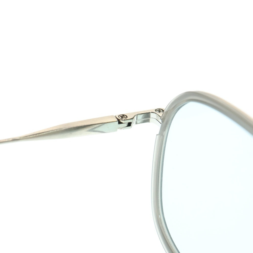 BLANC(ブランク) SM RHI Eyewear Sunglasses B0028 メタルスクエア サングラス カラーレンズ アイウェア 眼鏡 シルバー 47□23-142