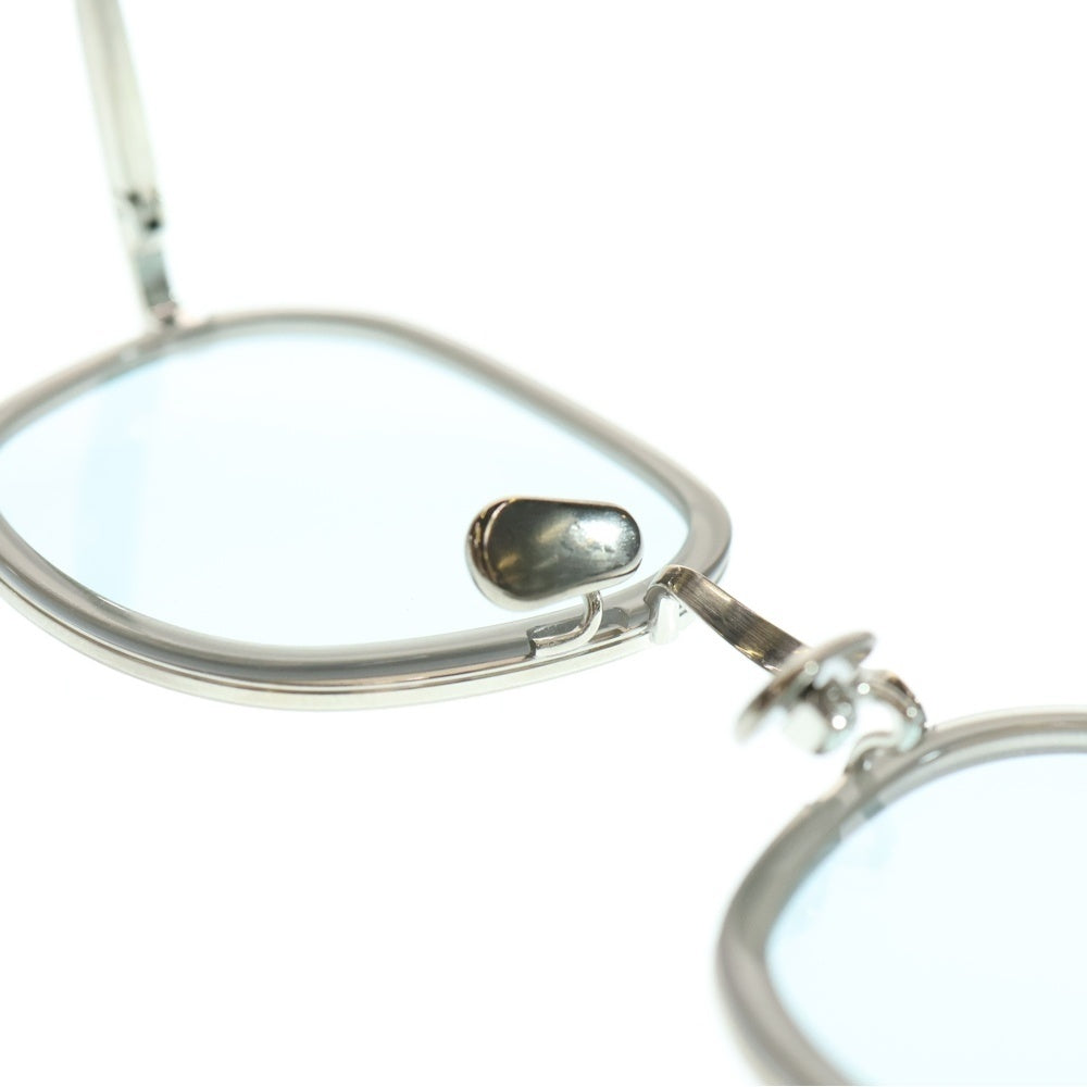 BLANC(ブランク) SM RHI Eyewear Sunglasses B0028 メタルスクエア サングラス カラーレンズ アイウェア 眼鏡 シルバー 47□23-142