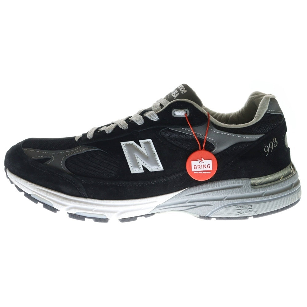 【アメリカ購入 正規新品】new balance ニューバランス◆MR993BK◆スウェード【USA製】スニーカー (Dワイズ/US8/26cm)黒 190303-150 ニューバランス MR993BK スニーカー(D⁄25.5cm)黒190303