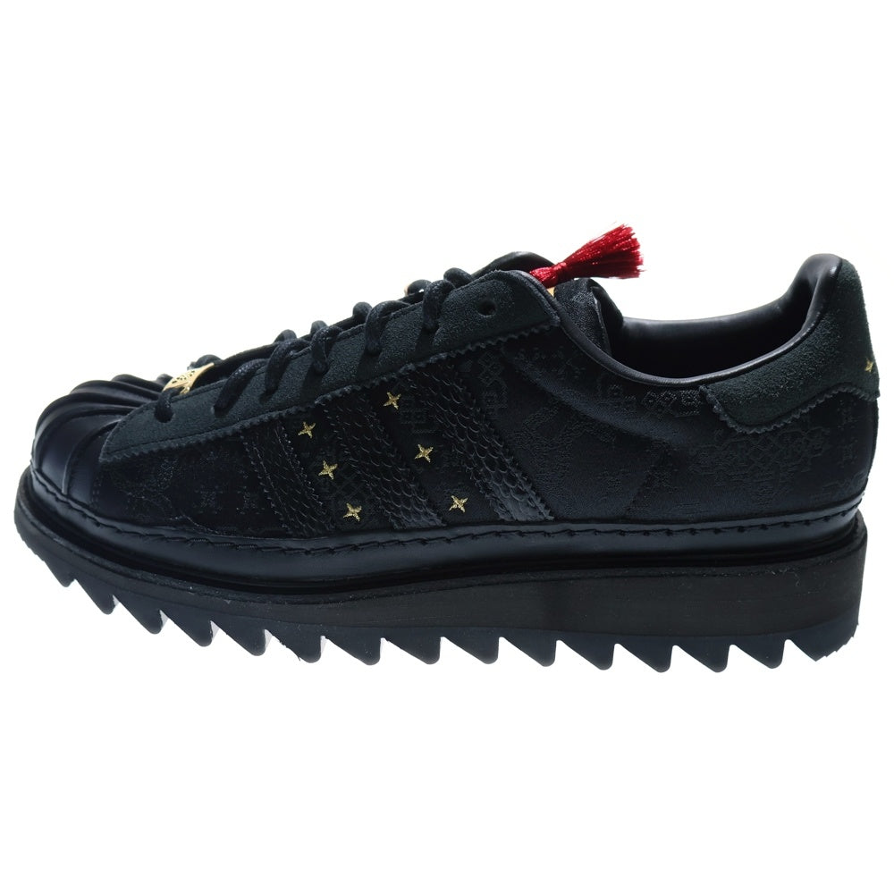 adidas Originals(アディダスオリジナルス) ×CLOT SUPERSTAR LNY JR5114 クロット スーパースター ローカットスニーカー ブラック US10/28cm