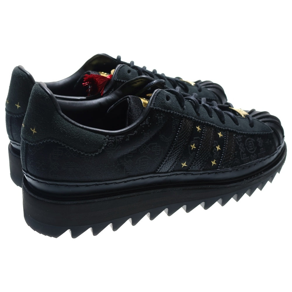 adidas Originals(アディダスオリジナルス) ×CLOT SUPERSTAR LNY JR5114 クロット スーパースター ローカットスニーカー ブラック US10/28cm